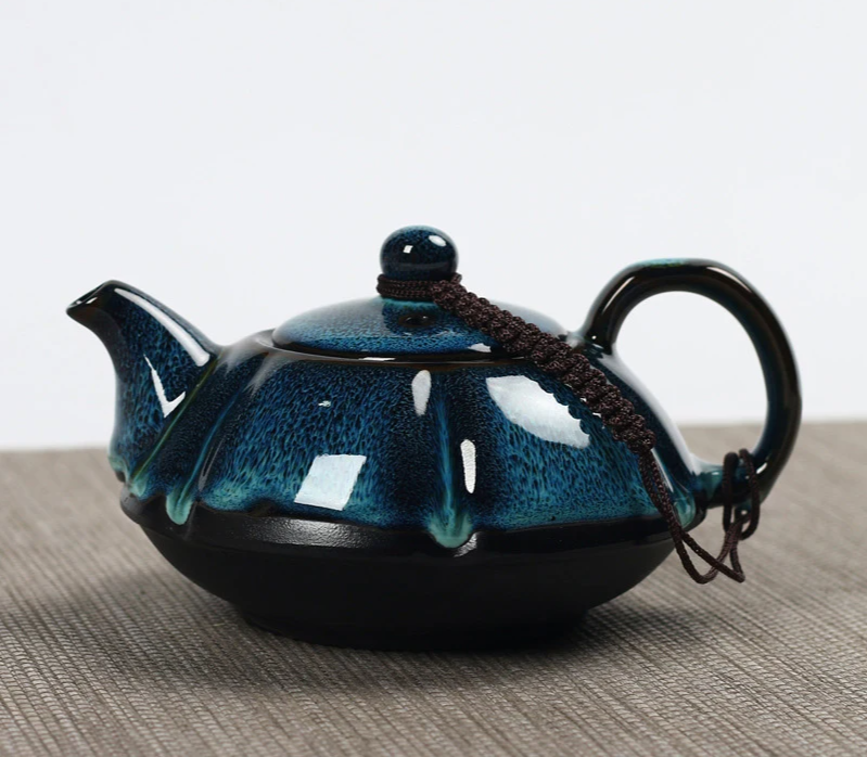 Deep Blue Handcrafted Teapot