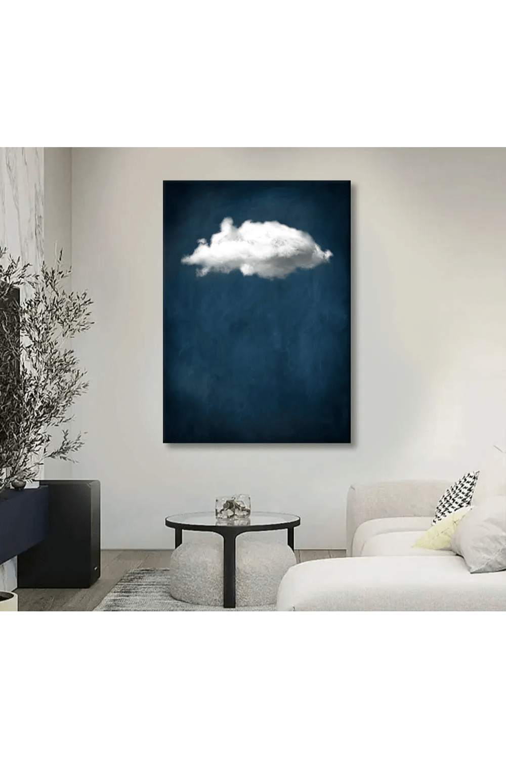 Abstract Green Cloud Canvas Poster