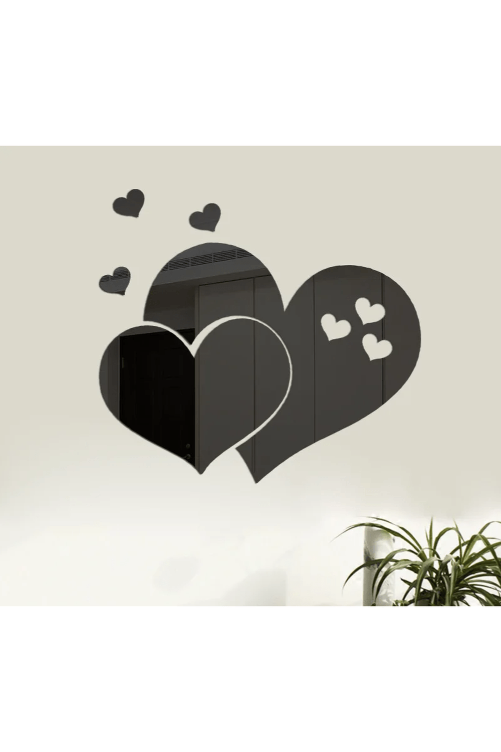 Heart Mirror Wall Stickers