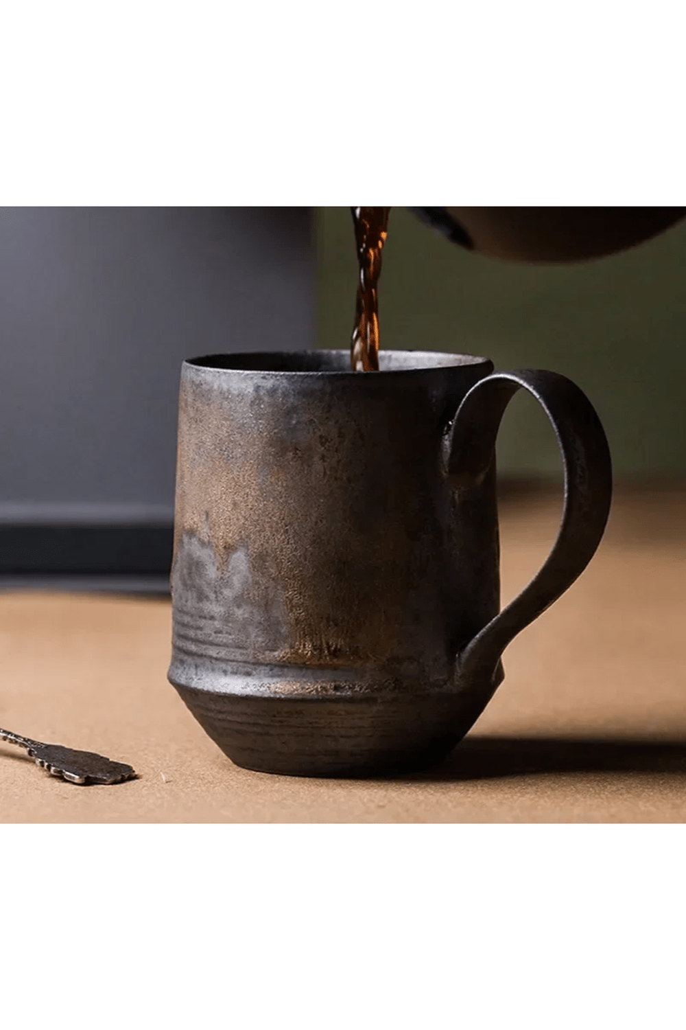 Gilded Ceramic Coffee Mug