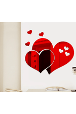 Heart Mirror Wall Stickers