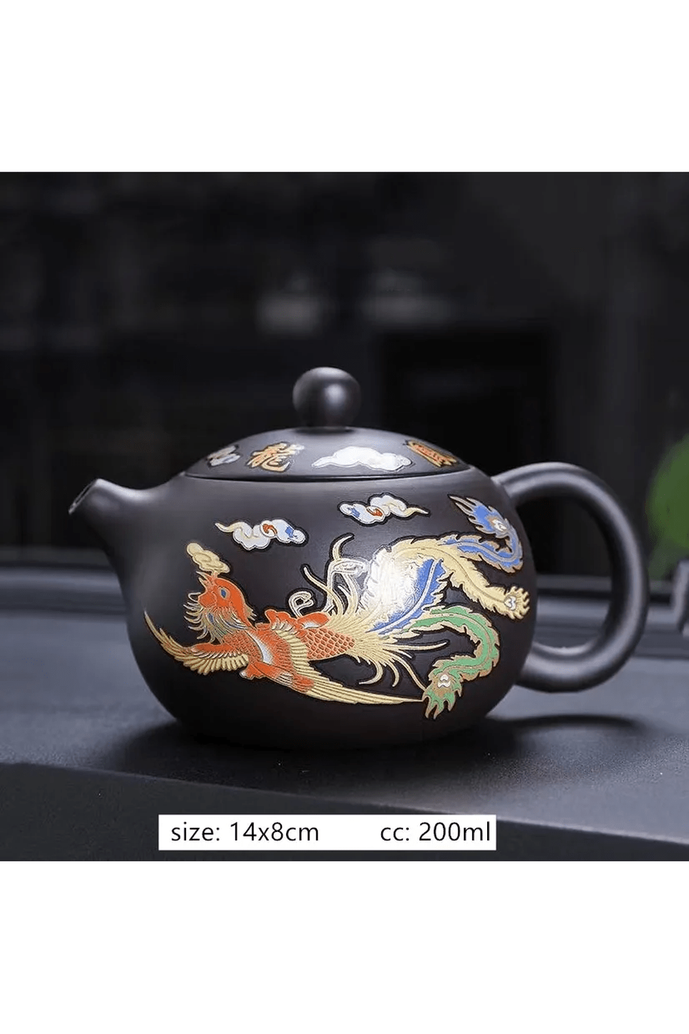 High Temperature Black Clay Teapot