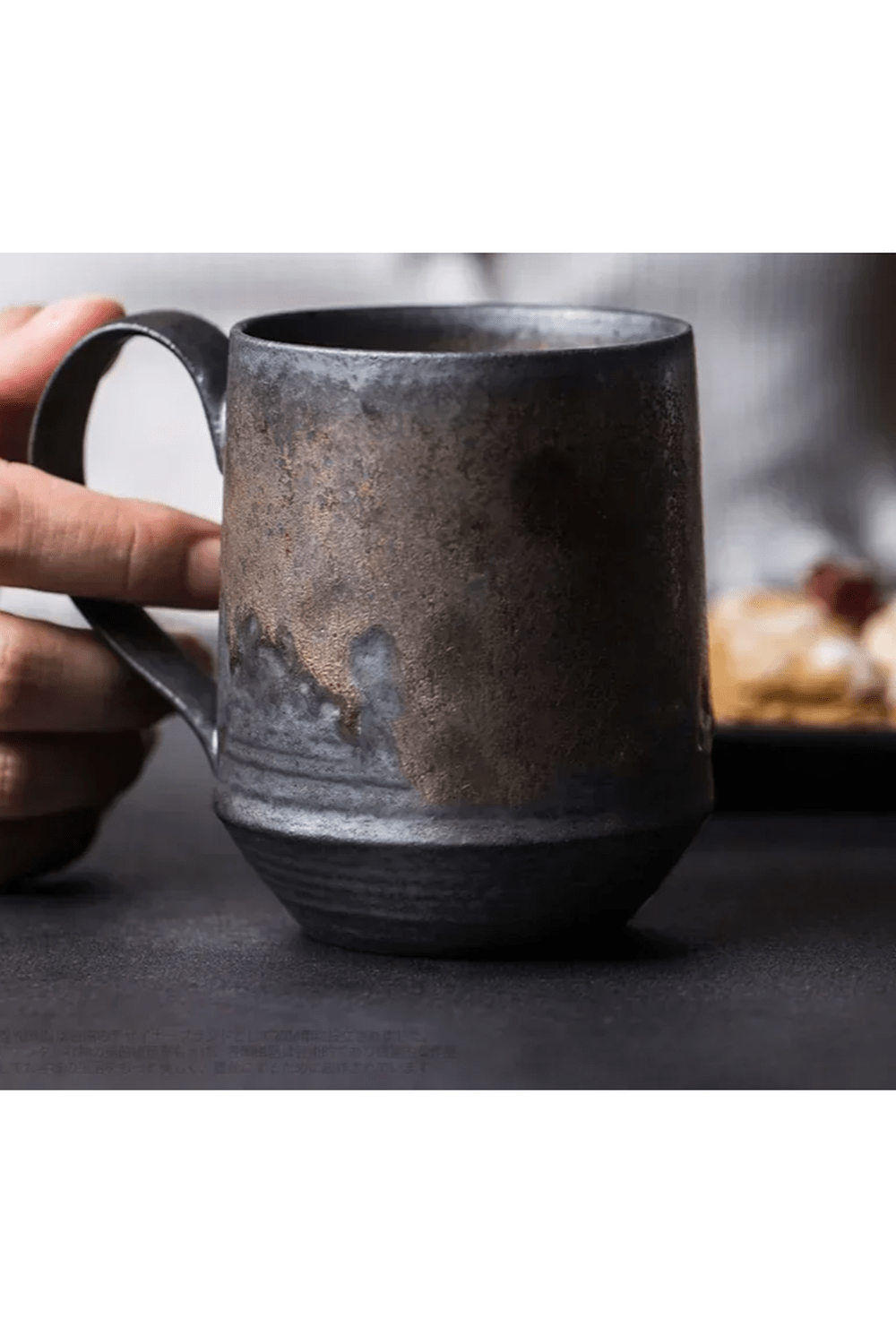 Gilded Ceramic Coffee Mug