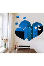 Heart Mirror Wall Stickers