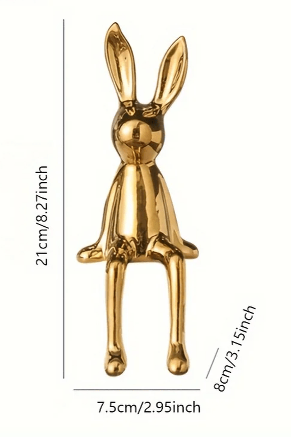 Ceramic Rabbit Luxury Figurine