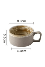 Retro Handmade Coffee Mug Set