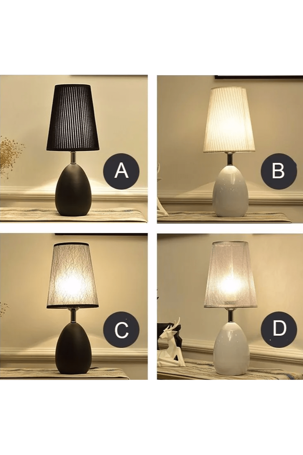 Monochrome Nordic Night Lamp