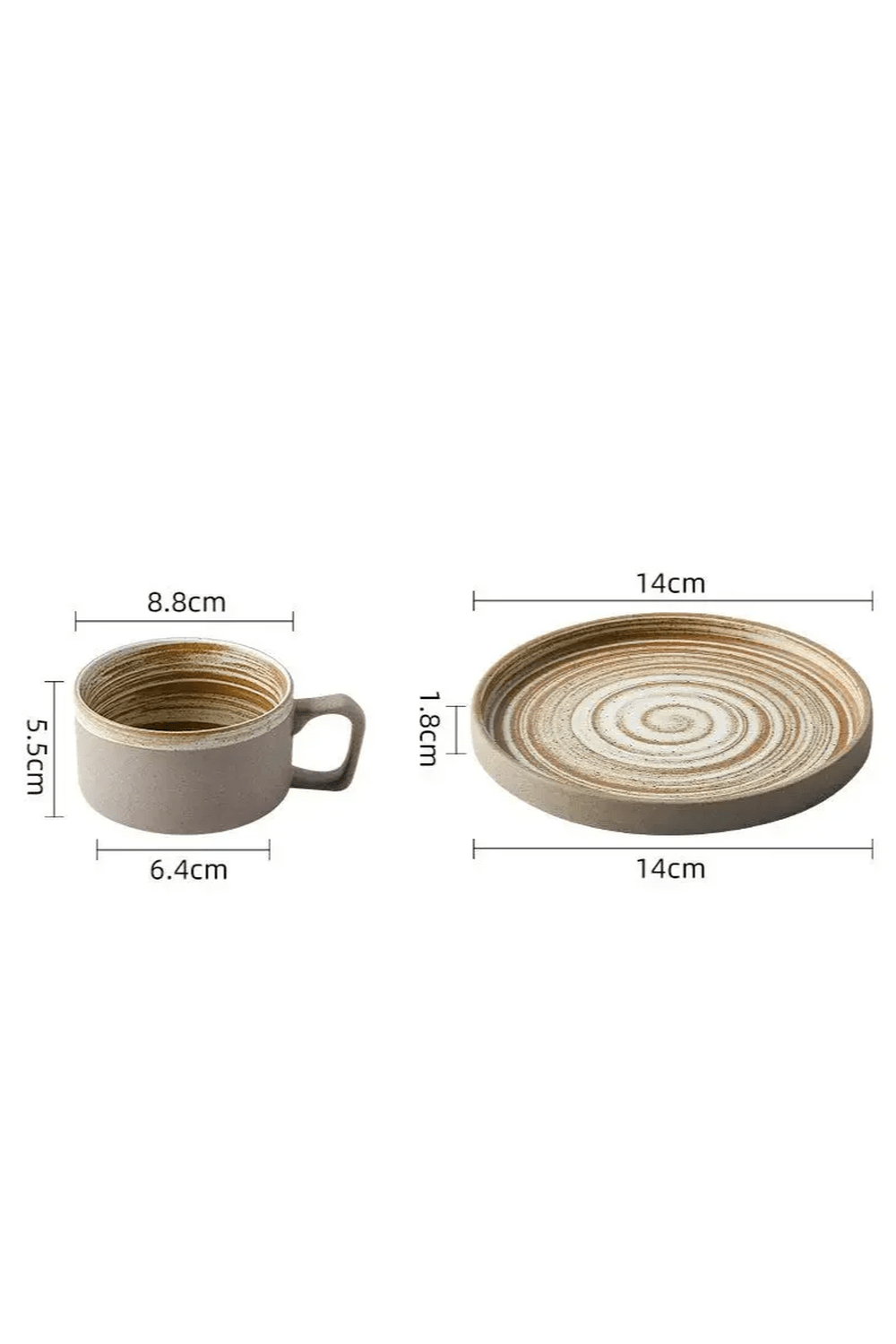 Retro Handmade Coffee Mug Set