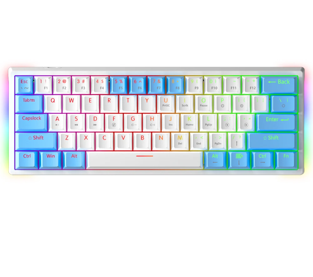 Teclado RGB intercambiable en caliente