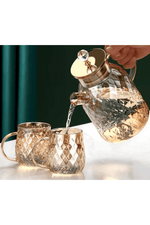 Diamond Glass Juice Teapot