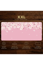 Pink Floral Large Deskmat