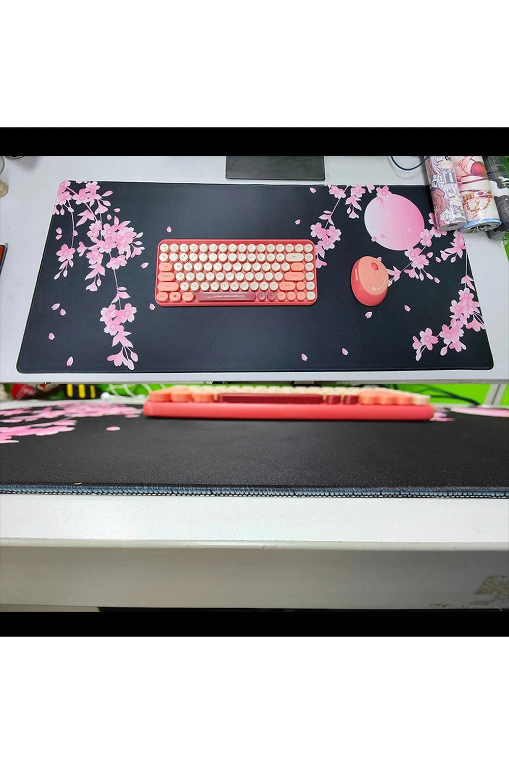 Floral Pink Non-Slip Deskmat