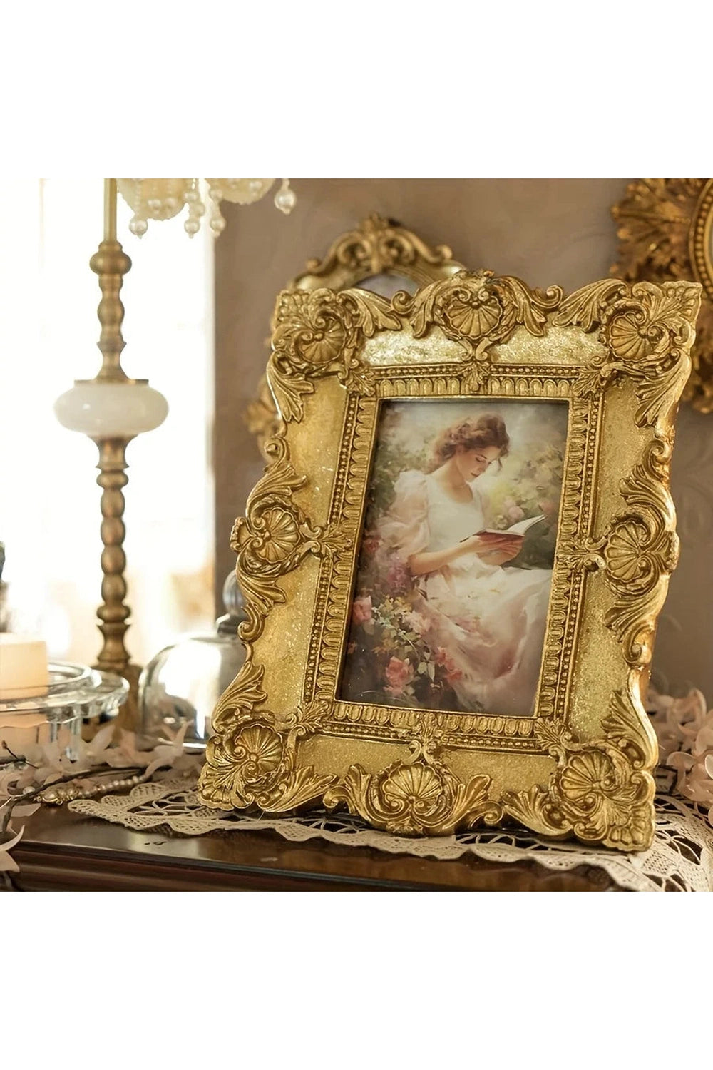 Heavy Glam Gold Frame