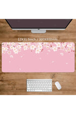 Pink Floral Large Deskmat