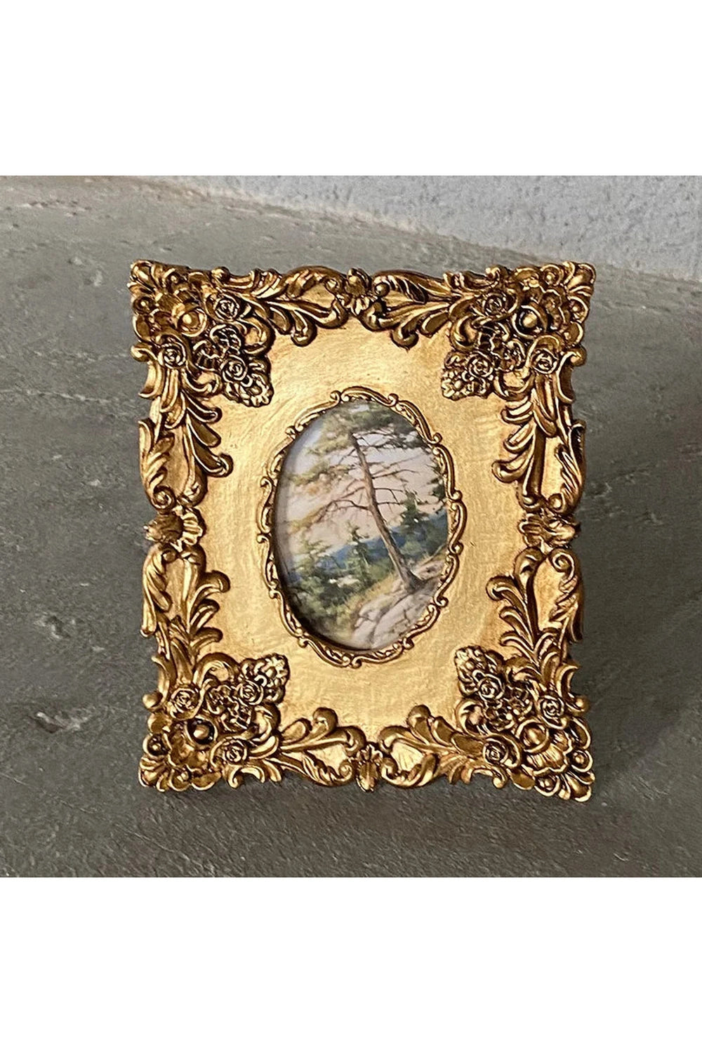 Textured Golden Resin Frame