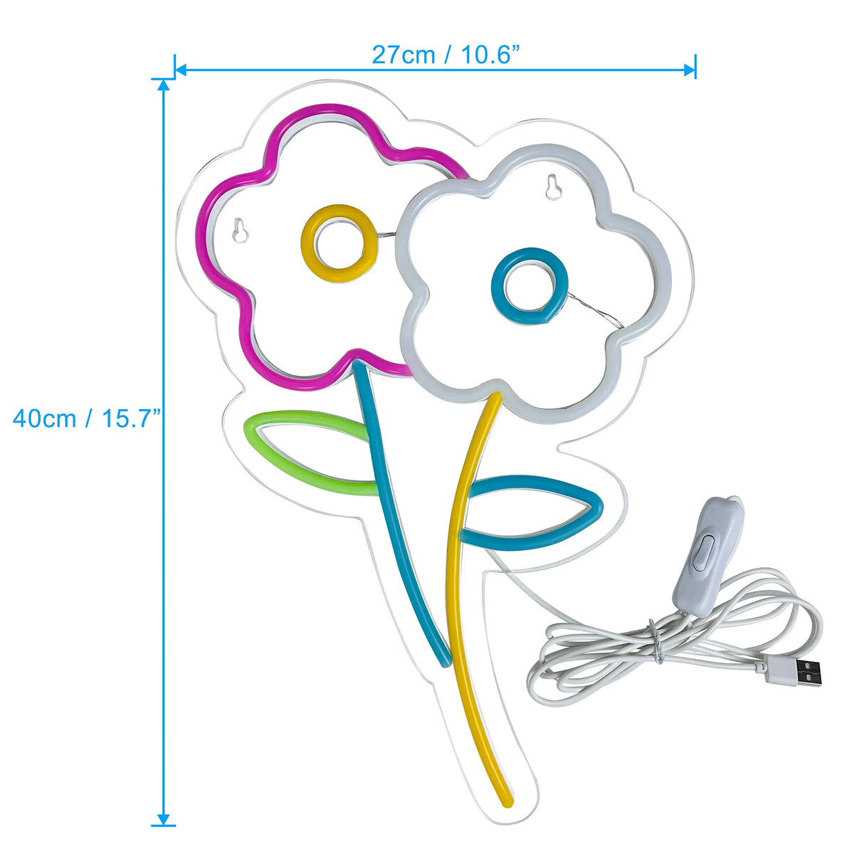 LED-Blumen-Neon-Dekor