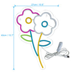 LED-Blumen-Neon-Dekor