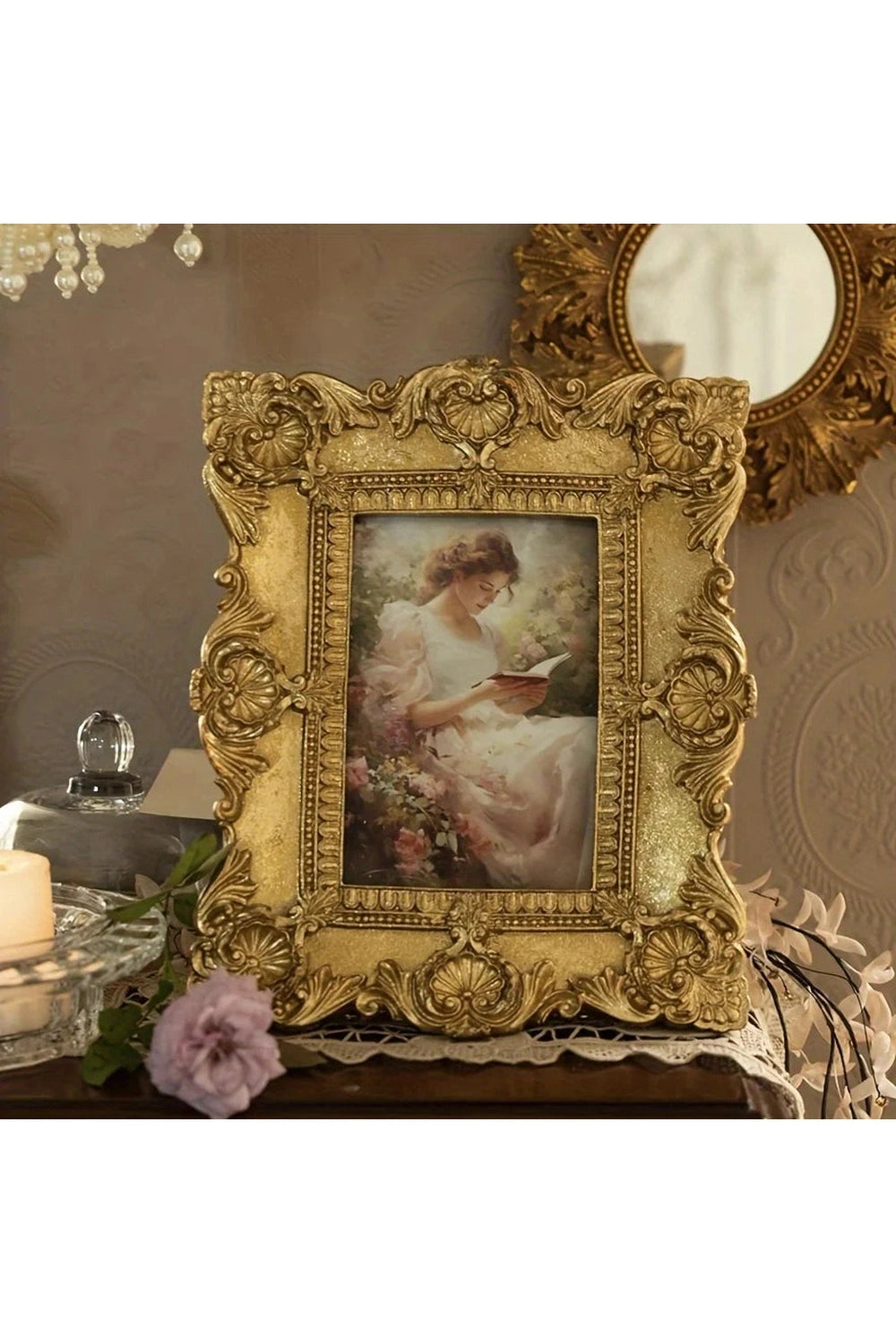 Heavy Glam Gold Frame