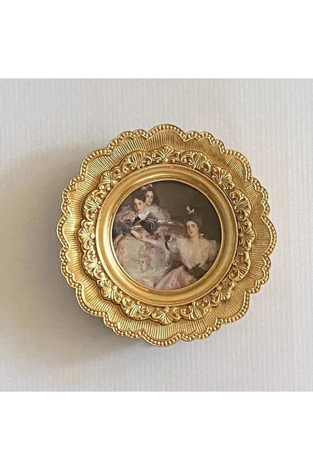 Ornate Floral Golden Frame