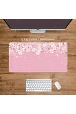 Pink Floral Large Deskmat