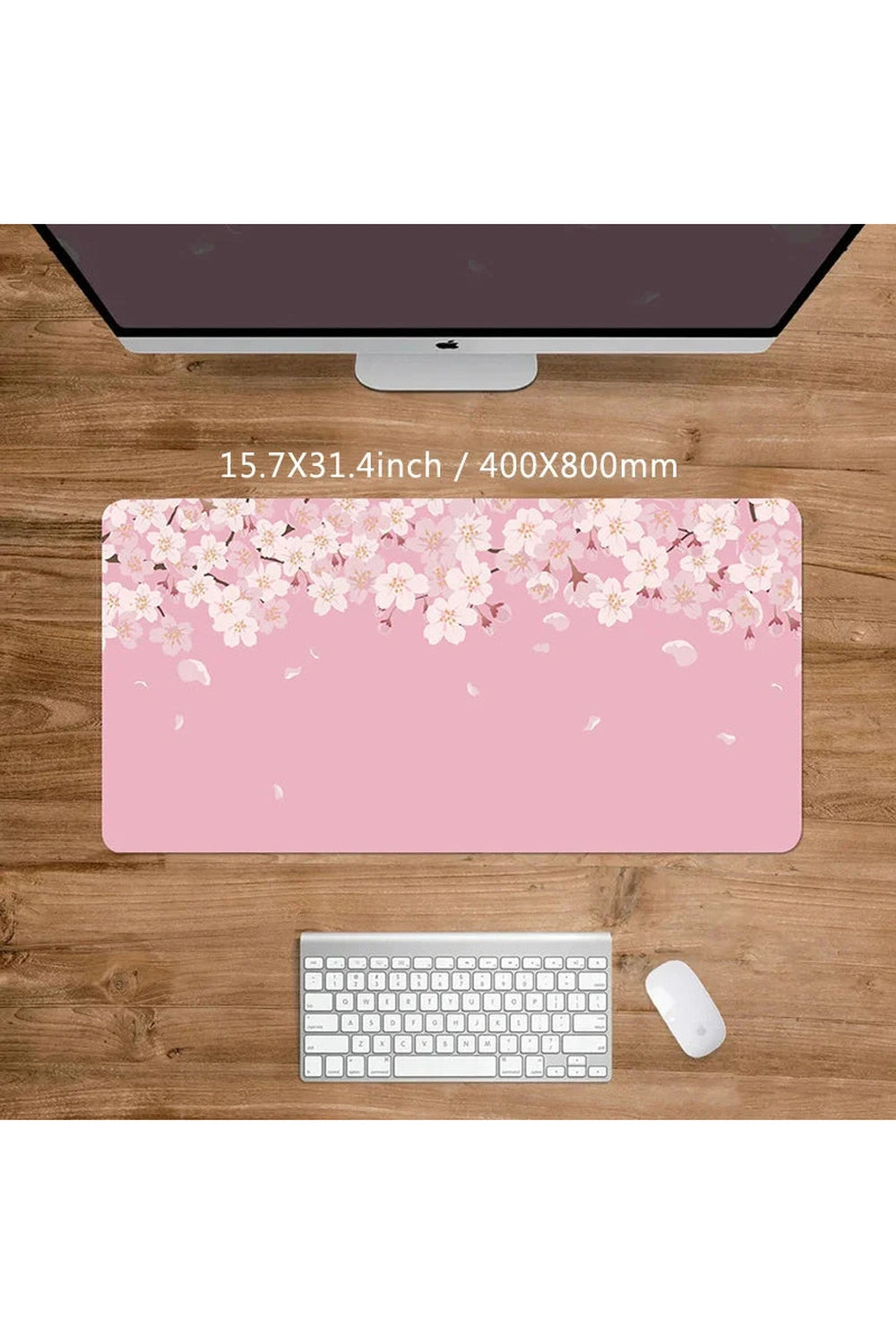 Pink Floral Large Deskmat