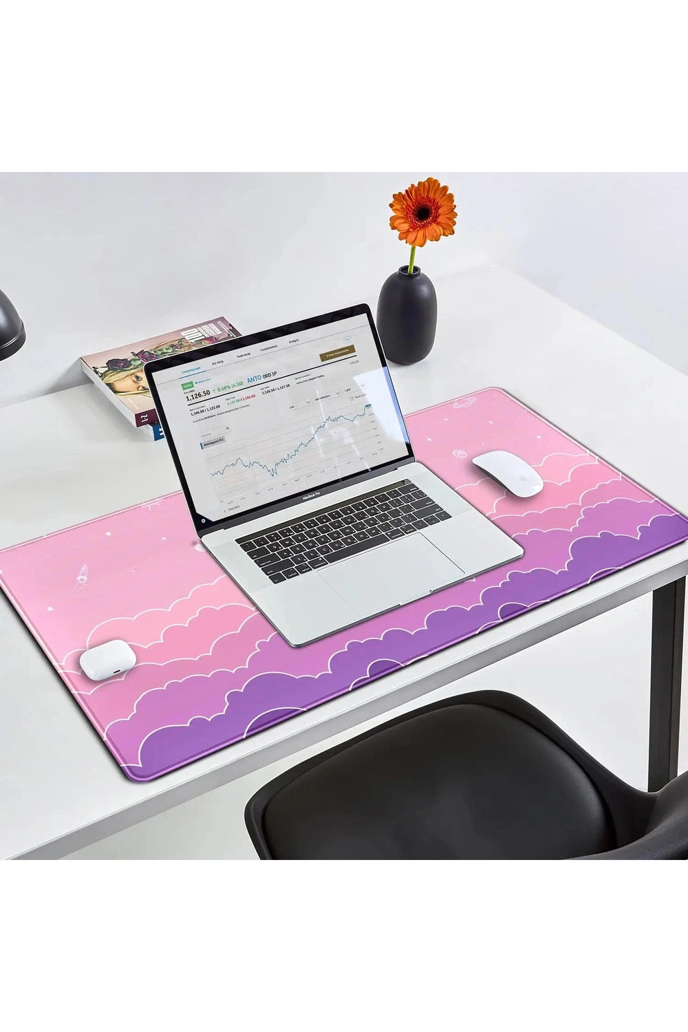 Cute Pink Aesthetic Deskmat