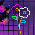 LED-Blumen-Neon-Dekor