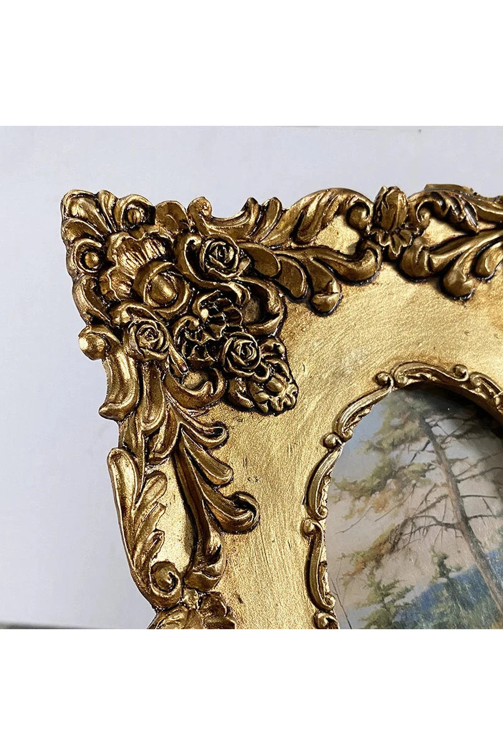 Textured Golden Resin Frame