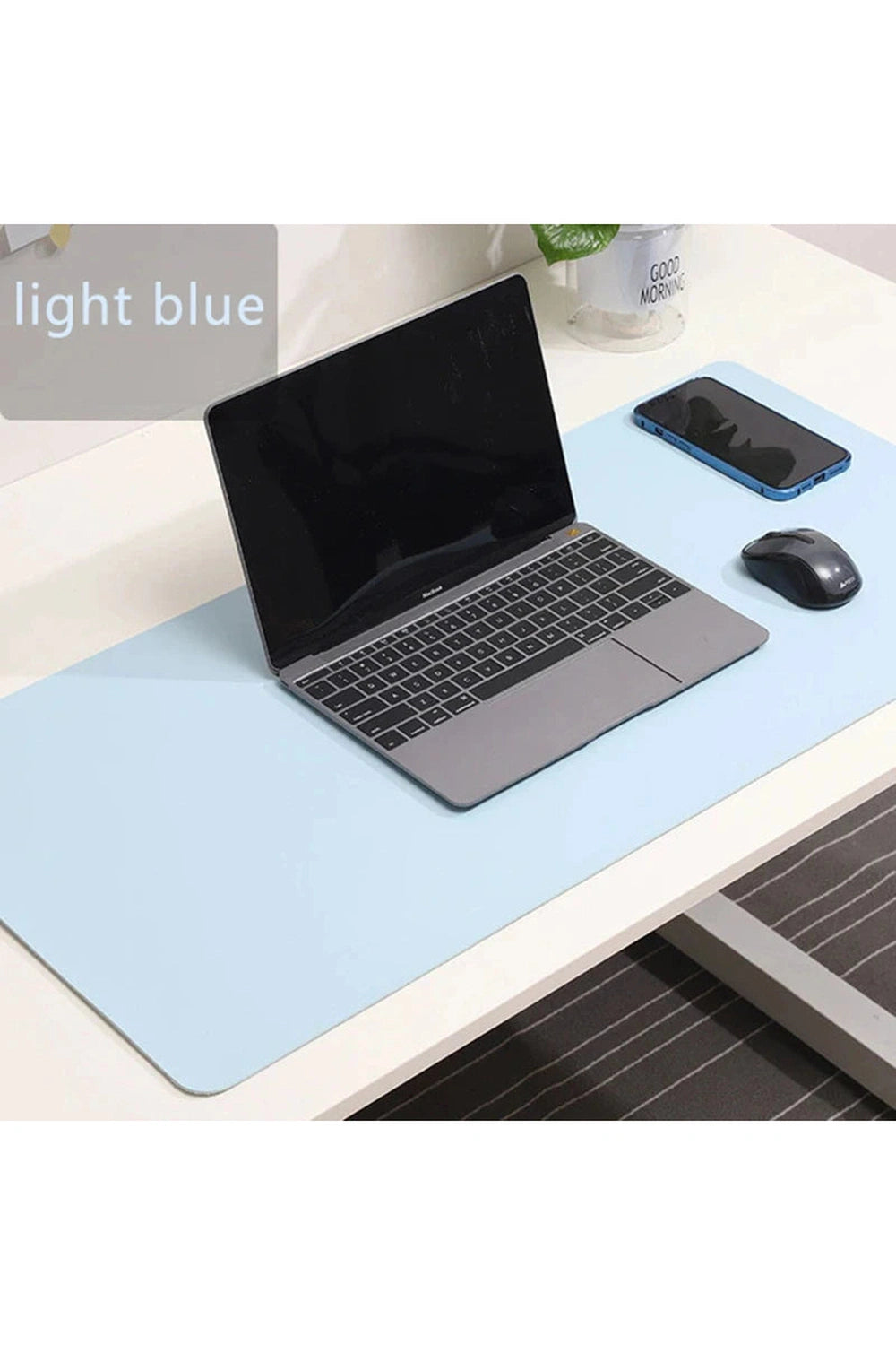 Pink Leather Waterproof Deskmat