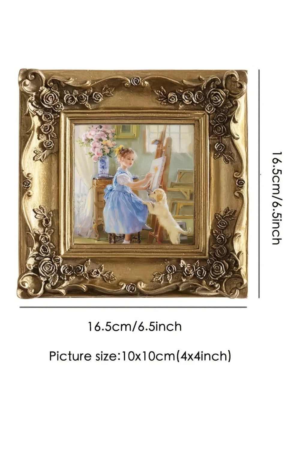 Retro Gold Picture Frame