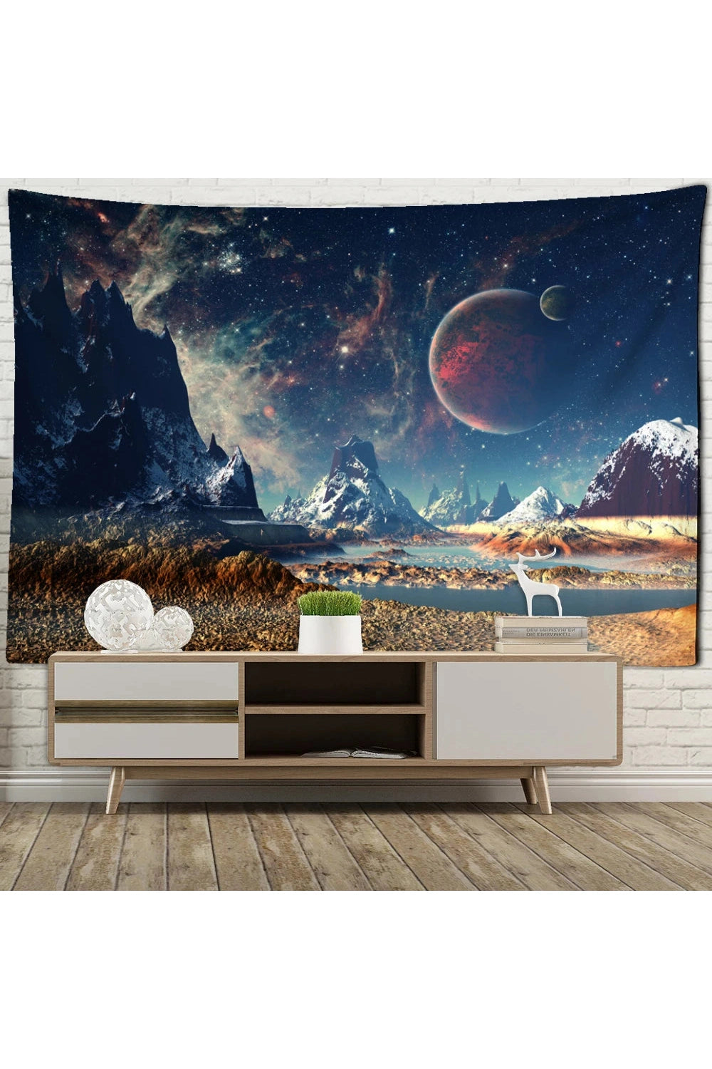 Psychedelic Tapestry Flower Wall Decor Hanging Room Starry Sky Carpet Moon Tapestries Art Home Decoration Accessories