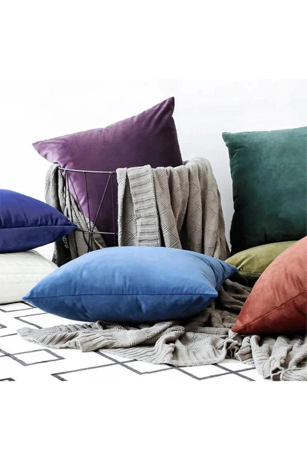 Velvet Sofa Decoration Pillow Case