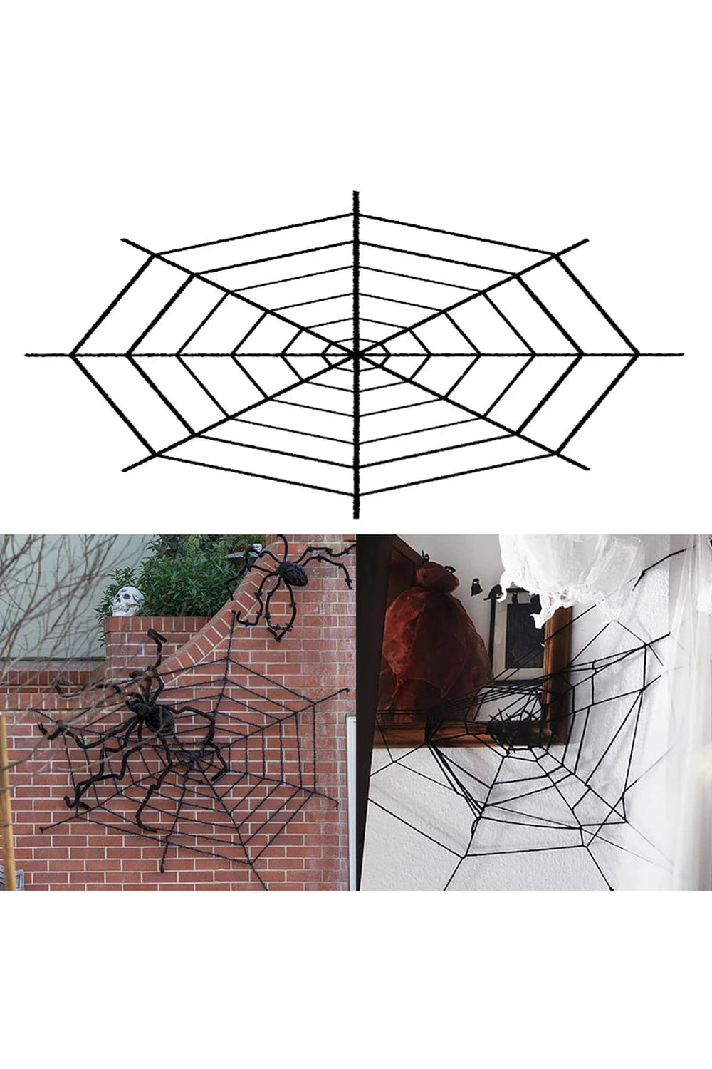 Halloween Hanging Spider Web Decor