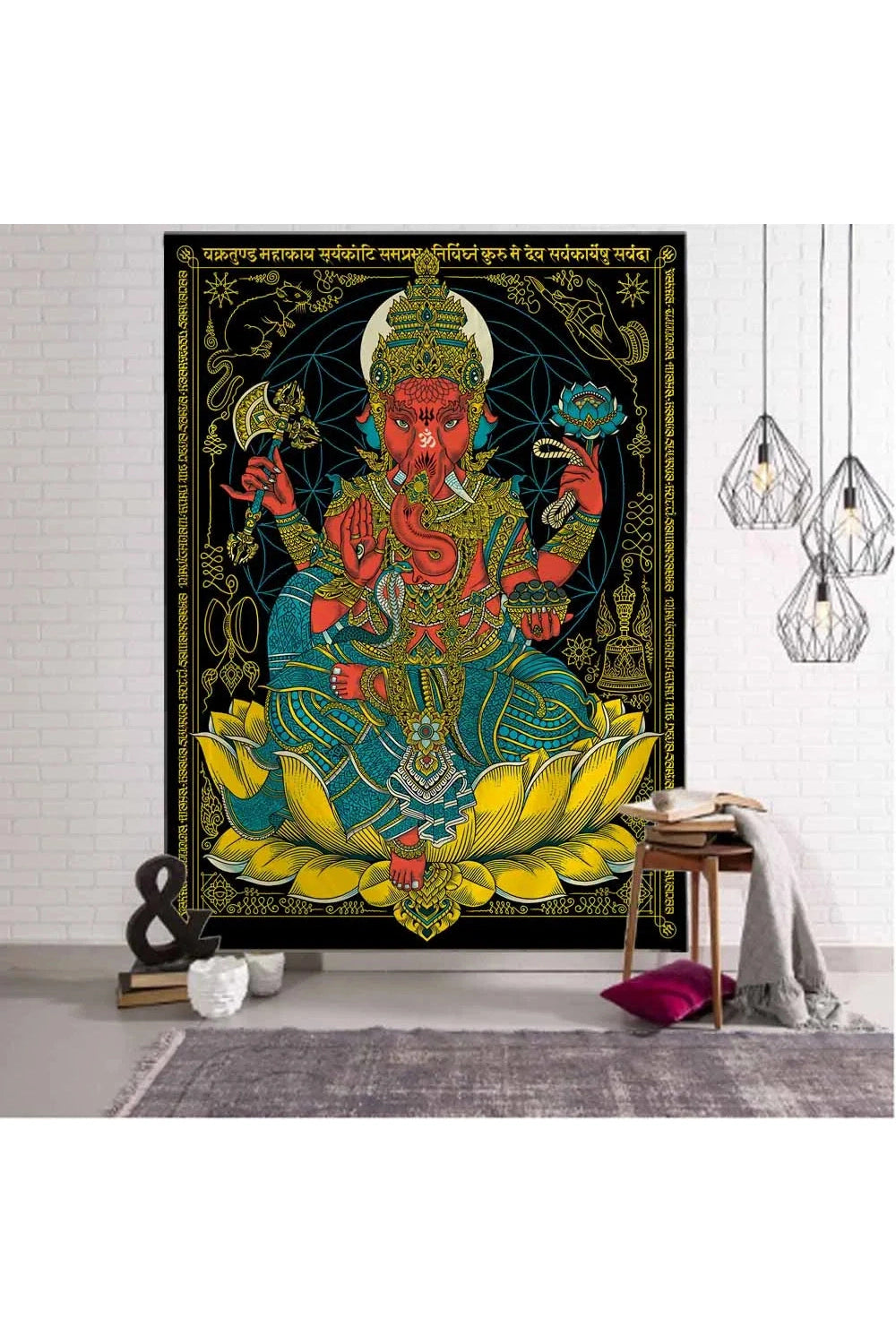 Cosmic Ganesha Tapestry