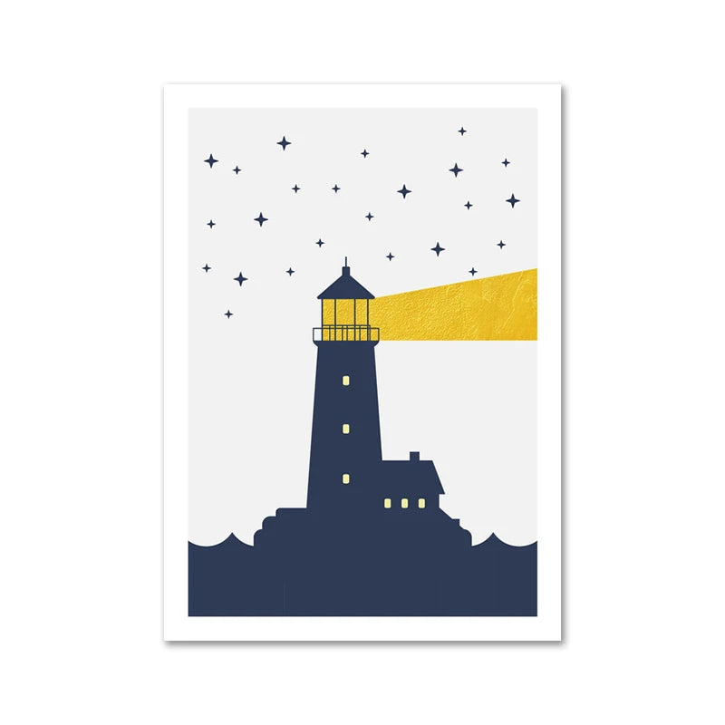 Lighthouse Art Canvas Poster