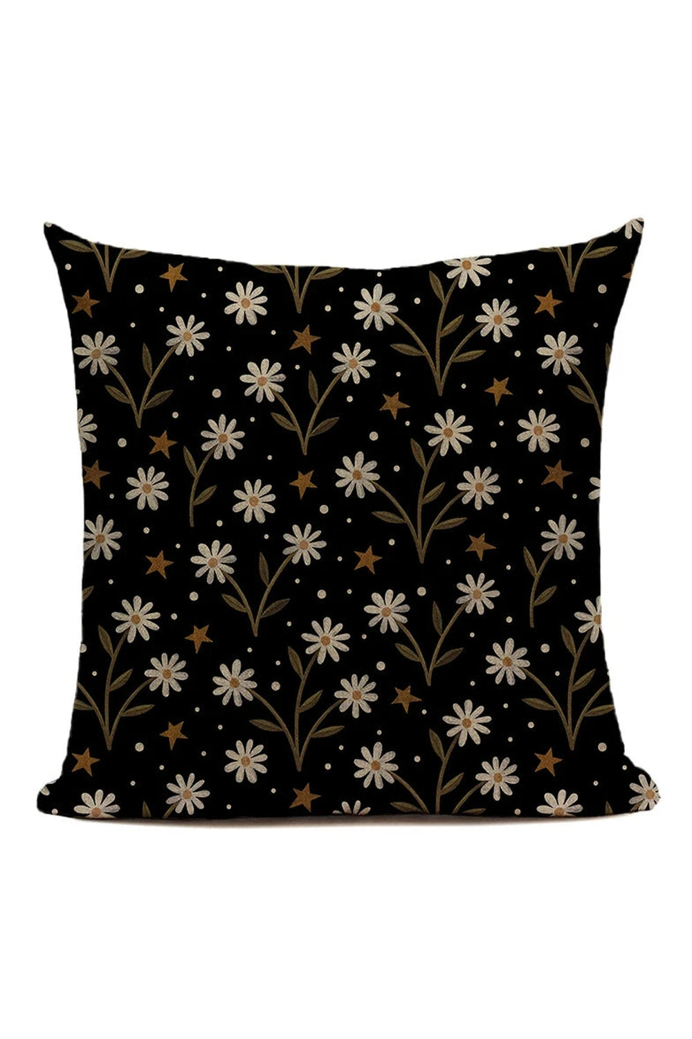 Black Nordic Christmas Pillow Case