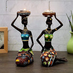 Cultural Elegance Candle Holders