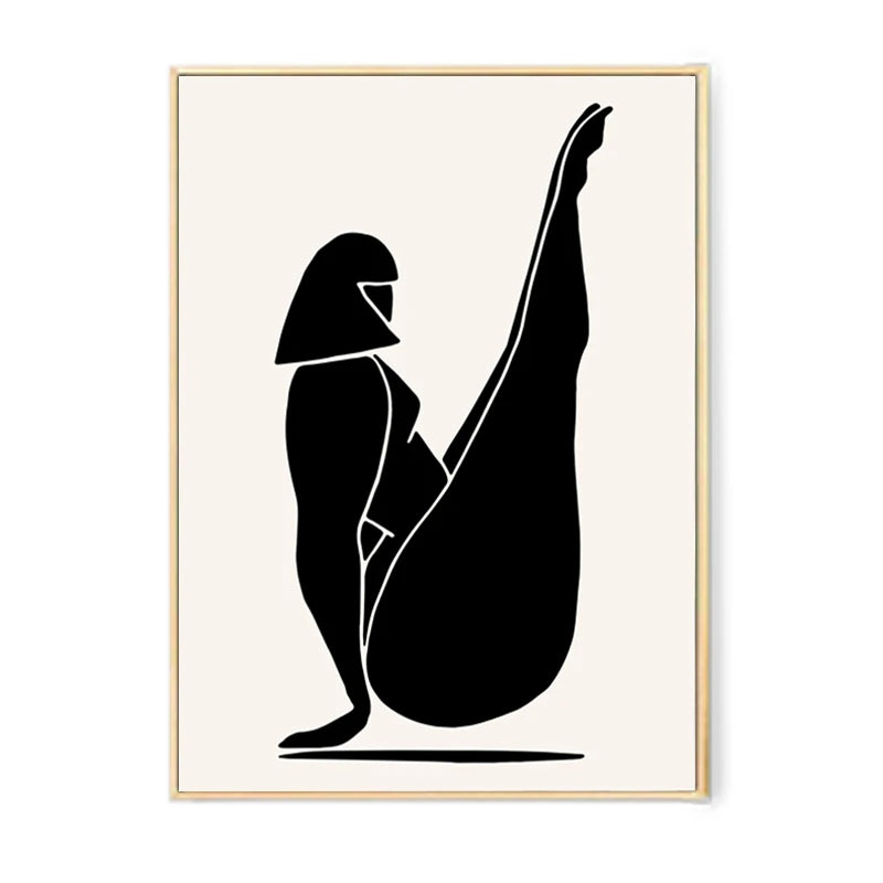 Yoga Silhouette Canvas Poster