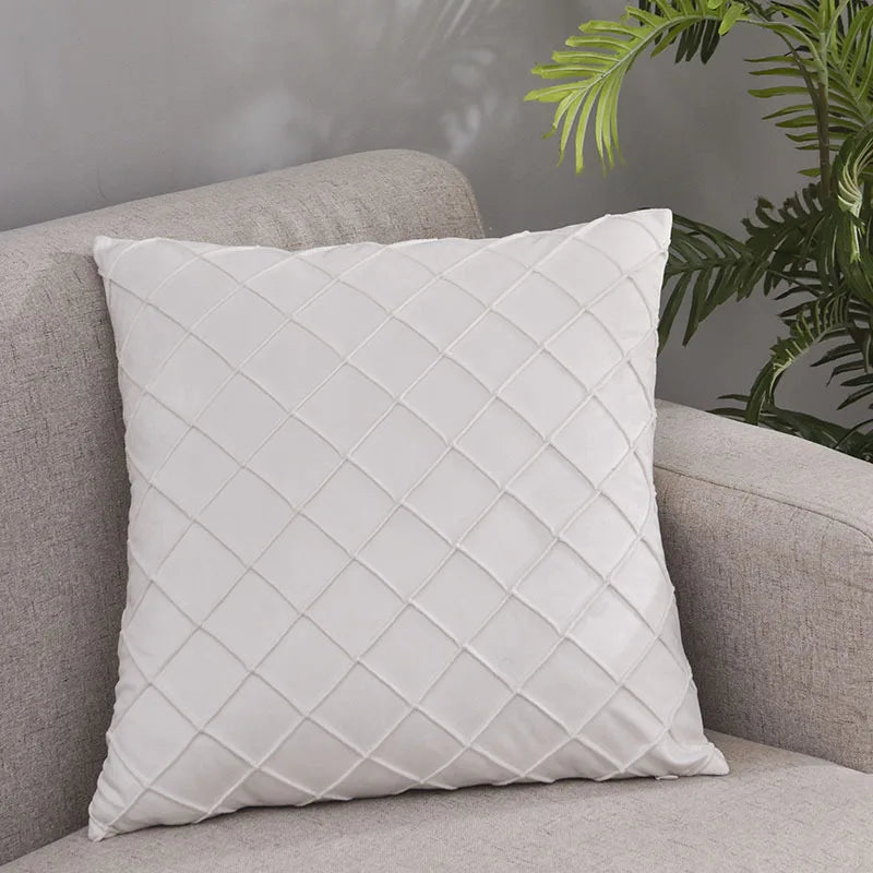 Geometric Velvet Decor Pillow Case