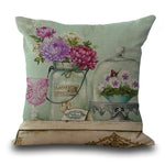 Lavender Floral Car Pillow Case