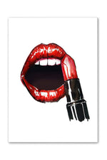 Lipstick Canvas Poster