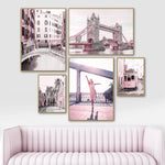 Pink Urban Canvas Poster