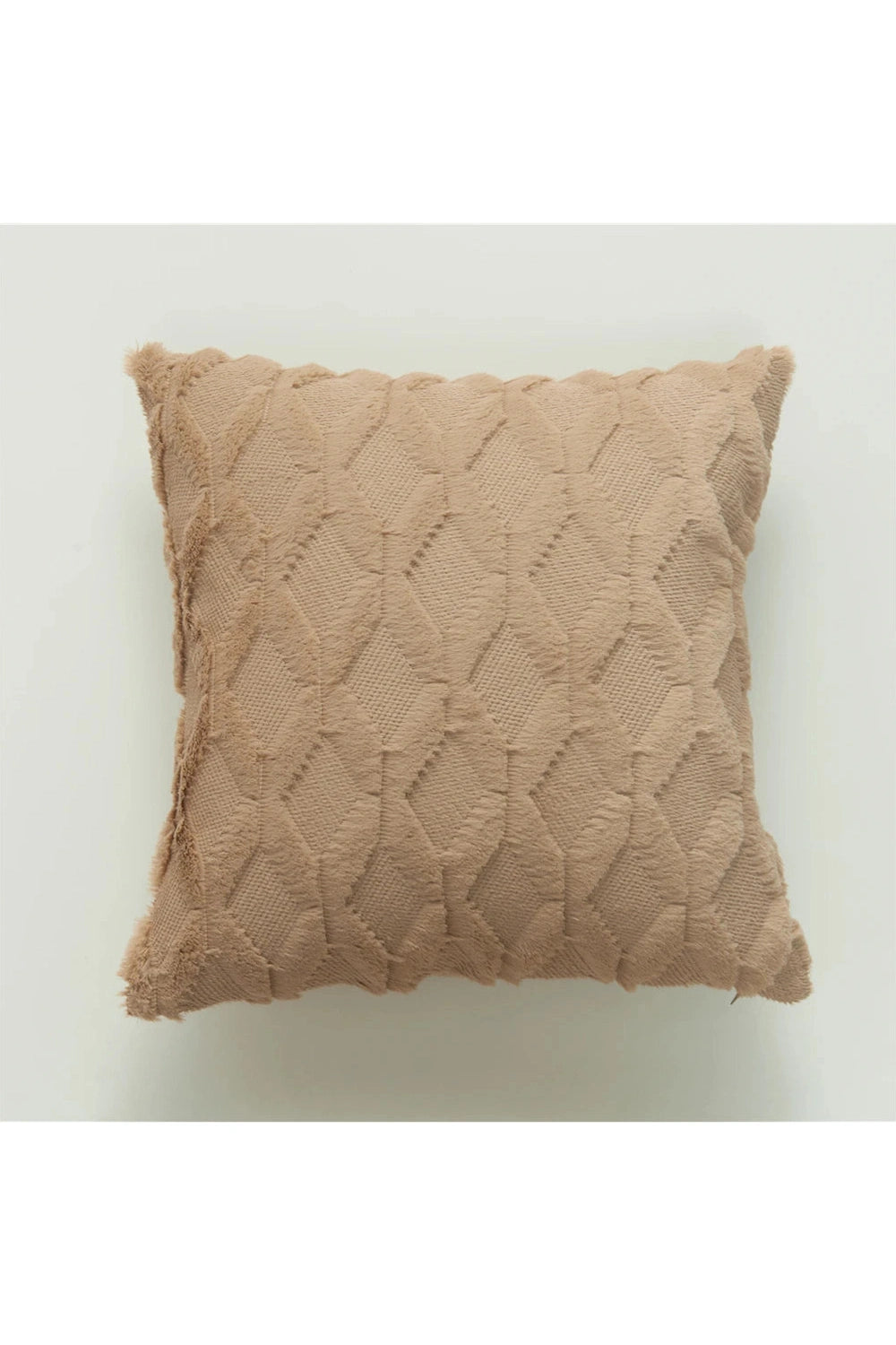 Plush Geometric Sofa Pillow Case