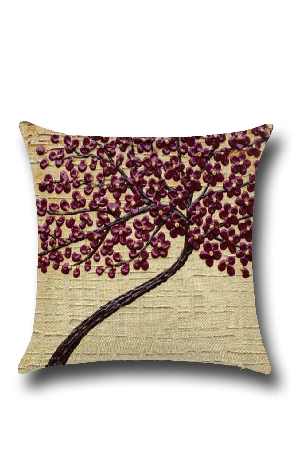 Wall Floral Printed Pillow Case