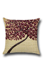 Wall Floral Printed Pillow Case