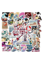 Japanese Art Hoe Scrapbooking Stickers