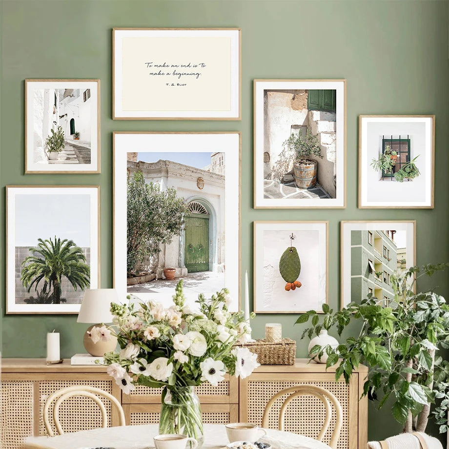 Italian Cactus Canvas Poster