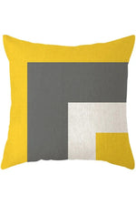 Fall Decor Yellow Deer Geometry Pillow Case