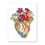 Anatomy Flower Canvas Poster