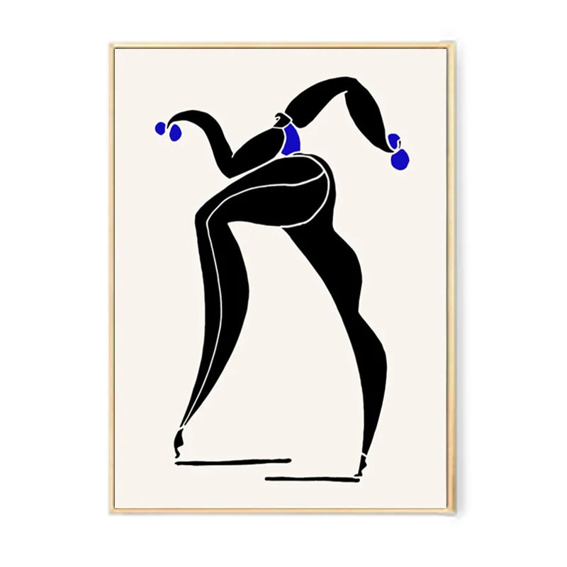 Yoga Silhouette Canvas Poster